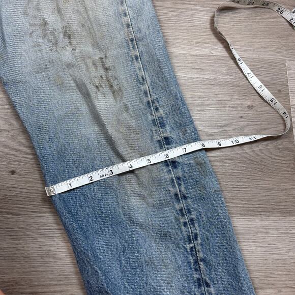 Vintage 80s Levi's 501 Redline Selvedge Denim Straight Leg Jeans 32x34 (30x30) - Picture 9 of 16